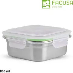 FACUSA - Taper Cybus Click Cuadrado De 800Ml -