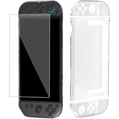 GENERICO - Mica + Funda Case Transparente Nintendo Switch 2 – Carcasa Consola