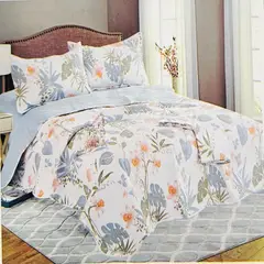 MINGDA - Set de Cobertor 2pz + Juego de sabanas + fundas 100% Calidad