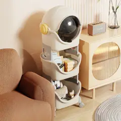 GENERICO - Almacenamiento forma de astronauta infantil gris multifuncional