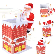 GENERICO - Juguete Musical de Papá Noel para Escalar Chimenea
