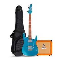 IBANEZ - GIO PACK GRX120SP METALLIC LIGHT BLUE - ORANGE CRUSH 12W