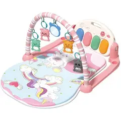 GENERICO - GIMNASIO PARA BEBÉ CON PIANO UNICORNIO ROSADO