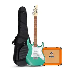 IBANEZ - GIO PACK GRX40 METALLIC LIGHT GREEN - ORANGE CRUSH 12W