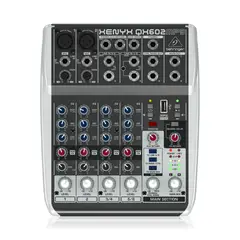 BEHRINGER - Mezclador 6 Entradas Analógico C/Reproductor MP3 XENYX QX602MP3