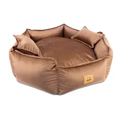 GENERICO - CAMA PREMIUM HEXAGONAL TALLA XL - MARRÓN