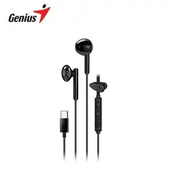 GENIUS - AUDIFONO CON MICROFONO HS-M366 IN-EAR USB-C 14.2MM CLIP GIRATORIO BLACK 31710033400