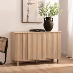 R&R MUEBLES - Aparador Nordico Moderno Aries 3 Puertas