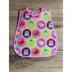 GENERICO - Hermoso Babero Para Bebe Niña Pajaritos Exclusivo Infantil