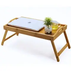 GENERICO - MESA PLEGABLE DE MADERA DE BAMBÚ