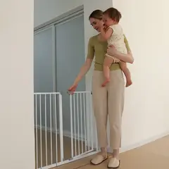 BABYKISS - Reja de seguridad para bebes y mascotas 70-132cm de ancho