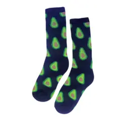 GENERICO - Medias de Algodón Diseño Aguacate Palta Unisex Negro