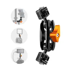 K&F CONCEPT - Brazo con Cabeza Doble Bola KF31082 MS14