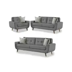 GENERICO - SOFA 321 MODELO SAIFER COLOR PLATA