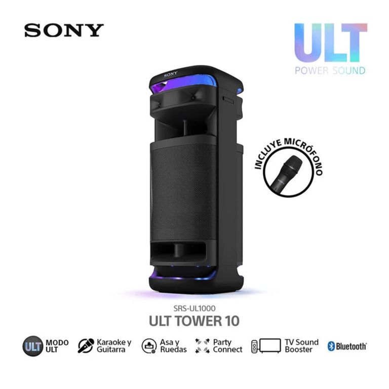 Parlante Bluetooth SRS-ULT1000 para Fiestas ULT TOWER 10 Negro