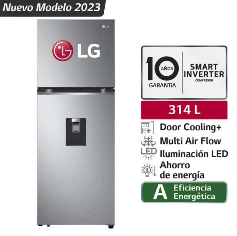 Refrigeradora GT31WPP Top Freezer Door Cooling 314 Litros Plateada
