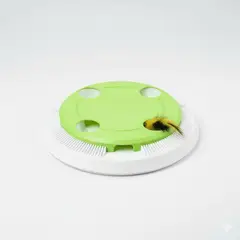 INECOWARE - JUGUETE PARA GATOS - BASE INTERACTIVA CON PLUMA Y MOVIMIENTO AUTOMATICO