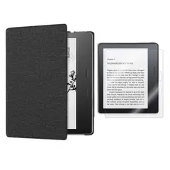 GENERICO - Funda case para amazon Kindle OASIS 9°10° Gen Negro con MICA