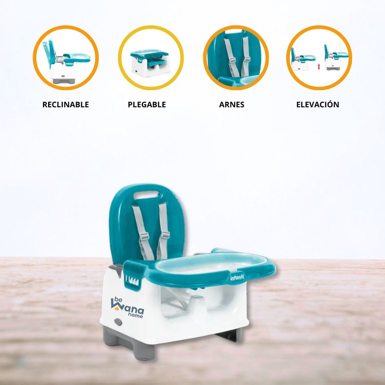 Silla de Comer Portátil para Bebé «MILA» Blue