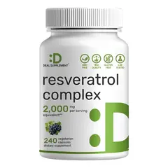GENERICO - DEAL SUPPLEMENT RESVERATROL COMPLEX 2000MG 240 CAPSULAS