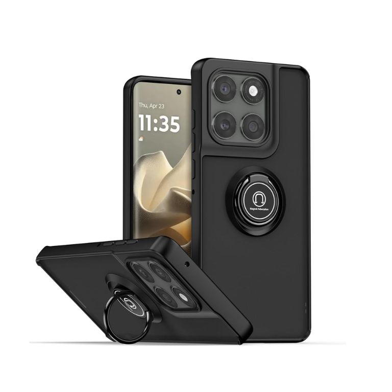 Case ahumado negro para motorola edge 60 fusion