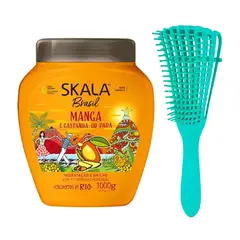 GENERICO - Mascarilla Skala Manga y Castaña 1 kg con Cepillo Desenredante