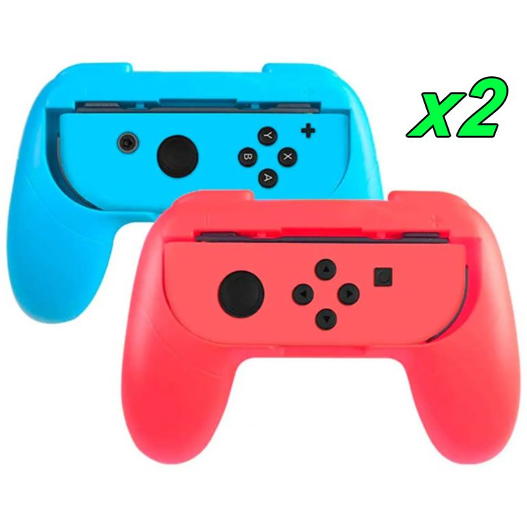 Grips Para Joy Con Mando para Nintendo Switch 2 grip rojo y azul