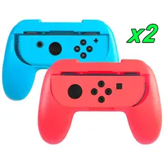 GENERICO - Grips Para Joy Con Mando para Nintendo Switch 2 grip rojo y azul