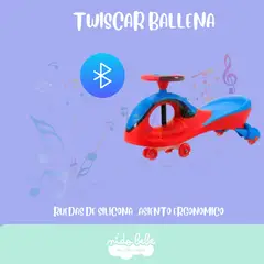 BABY - Carrito corre pasillos modeloBALLENA ROJO