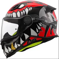 LS2 - CASCO INTEGRAL PARA MOTO FF812 MINI PUNK GREY RED