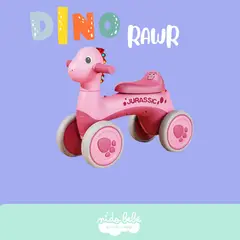 BABY - Carrito correpasillos DINO RAWR PINK