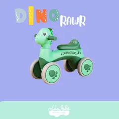 BABY - Carrito correpasillos DINO RAWR GREEN