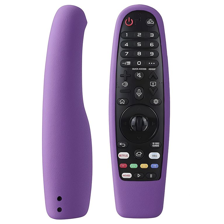 Control Remoto Smart Para Tv Lg Con Comando Por Voz +Funda Morada