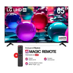 LG - Televisor 65 Pulg Ultra HD 4K AI ThinQ 65UA7300PSB Modelo 2025 Magic