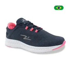 MIKAELA - ZAPATILLA AD RUN MARINHO/ROSA CHOQUE 8805F