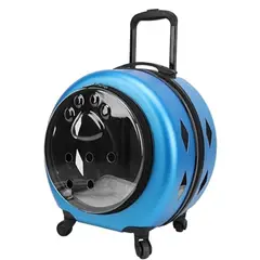 GENERICO - TRANSPORTADOR CON RUEDAS PARA GATOS Y PERROS