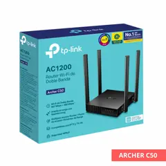 TP LINK - ROUTER TP-LINK ARCHER C50 WIFI DOBLE BANDA AC1200 4 ANTENAS