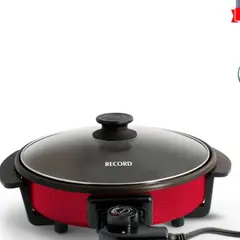 TRAMONTINA - Sarten Electrica 30 Cm C/Tap. Vidrio - Negro Rec-Clsene101