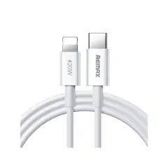 XIAOMI - Cable de Carga Rápida Remax RC-183i Type-C to Lighning Blanco 2Metros