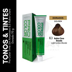 GENERICO - Pro Color Tinte Sin Amoniaco 83 Rubio Claro Dorado 70 g