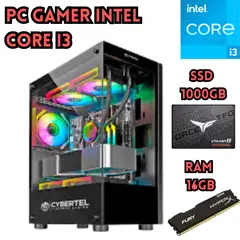 INTEL - COMPUTADORA PC RGB CORE I3 SSD 1TB RAM 16GB