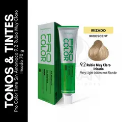 GENERICO - Pro Color Tinte Sin Amoniaco 92 Rubio Muy Claro Irisado 70 g