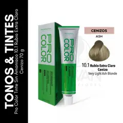 GENERICO - Pro Color Tinte Sin Amoniaco 101 Rubio Extra Claro Cenizo 70 g