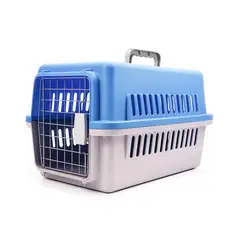 GENERICO - KENNEL L50 CELESTE - TRANSPORTADOR PARA MASCOTAS