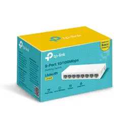 TP LINK - SWITCH TP-LINK LS1008 8 PUERTOS 10/100MBPS LITEWAVE