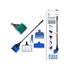 GENERICO - Limpiador 5 en 1 para Acuario con Accesorios Intercambiables