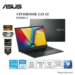 ASUS - LAPTOP VIVOBOOK GO 15 INTEL I3-N305 8N 8GB RAM 256GB SSD INTEL UHD 15.6 FHD FD