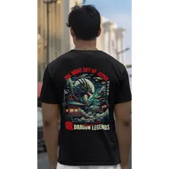 GENERICO - POLO BASICO URBANO JAPAN STREET COLLECTION - DRAGON