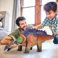 GENERICO - Rompecabezas Dinosaurio 3D Puzzle 110x40 Triceratops Gigante