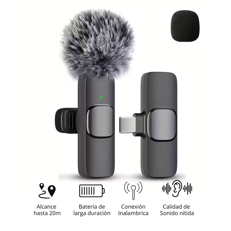 Micrófono sin varillas FengYang con Cancelación de Ruido y Conector -C